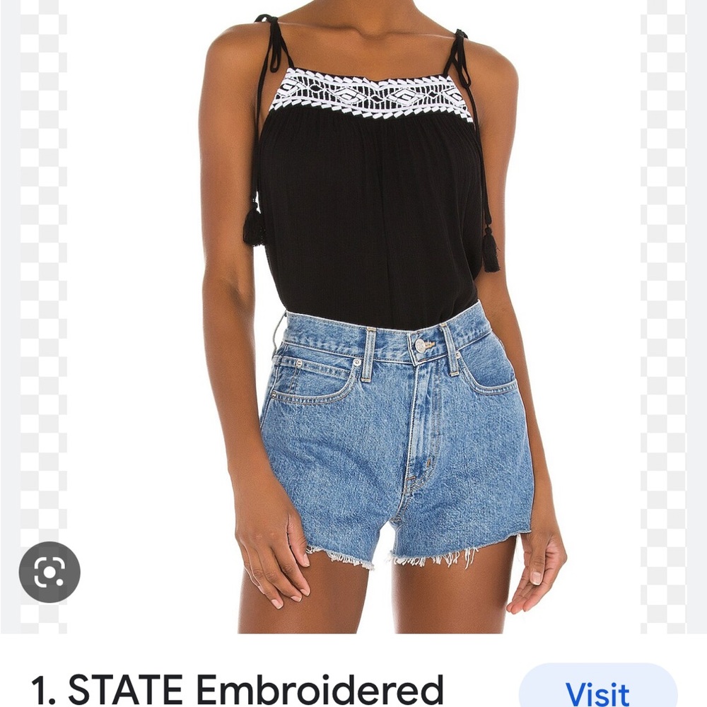 1. State Embroidered Cami SzSmall